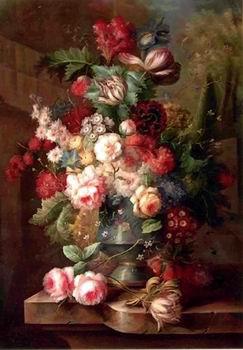 unknow artist Floral, beautiful classical still life of flowers.066 oil painting image